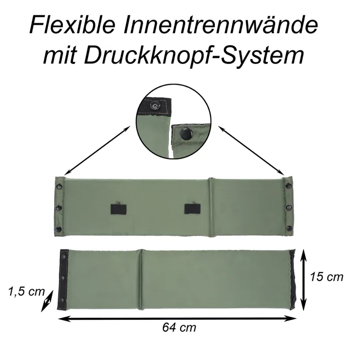 Multifunktions-Rucksack / Armbrust - Transporttasche - ca. 80 Liter - Oliv/Schwarz