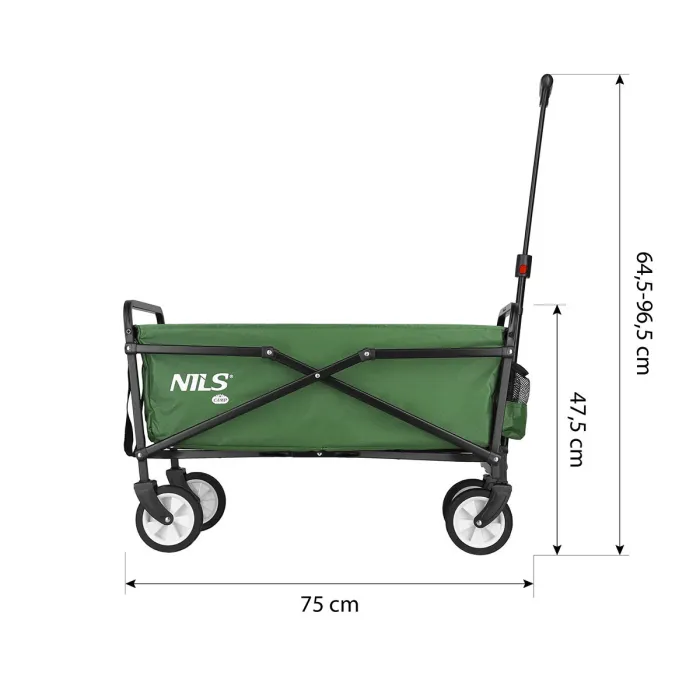 NC1602 Handwagen Grün 75L Nils Camp