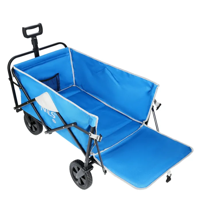 NC1606 Handwagen Grau-Blau 125L Nils Camp