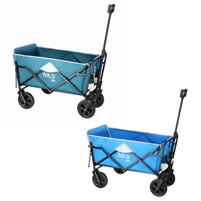 NC1606 Handwagen Grau-Blau 125L Nils Camp