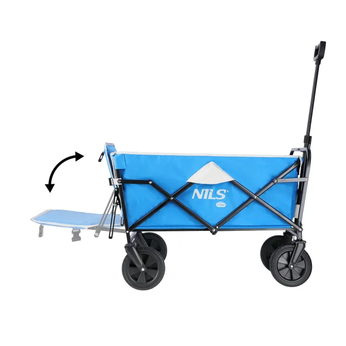 NC1606 Handwagen Grau-Blau 125L Nils Camp