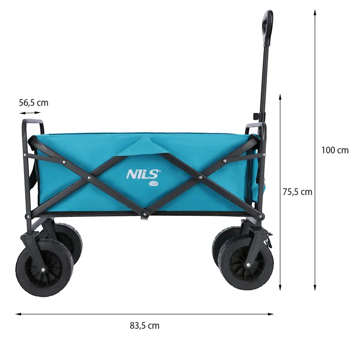 NC1607 Handwagen Türkis 100L Nils Camp