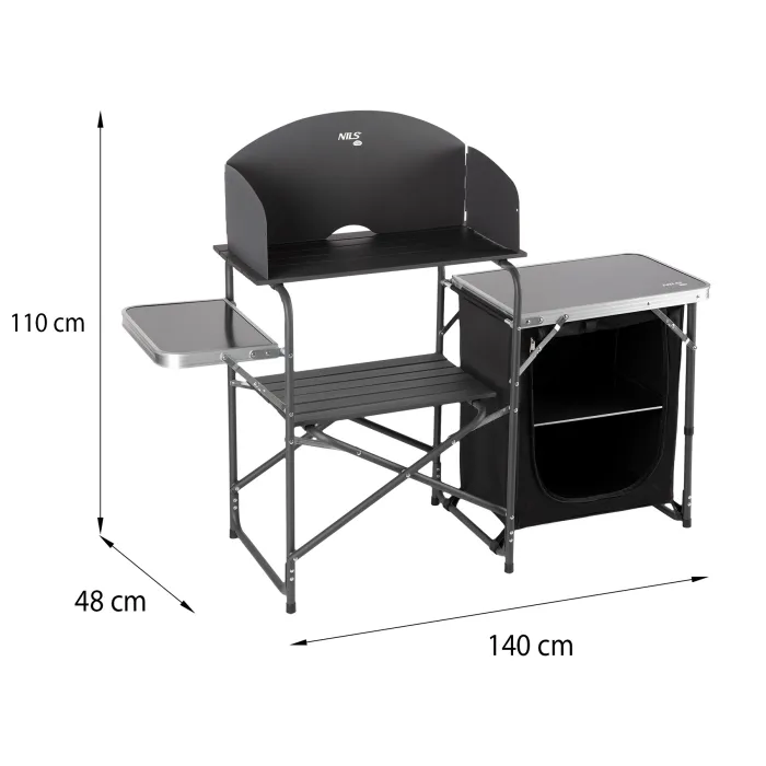 NC3041 Campingschrank mit Windschutz Nils Camp