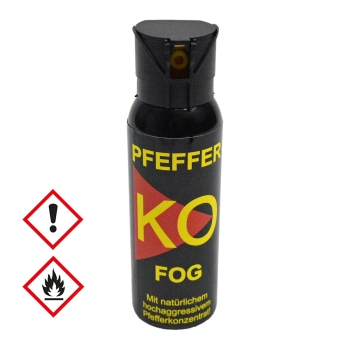 Pfefferspray K.O. FOG Sprühnebel – 100ml - 11 % OC / 2,5 Mio. Scoville