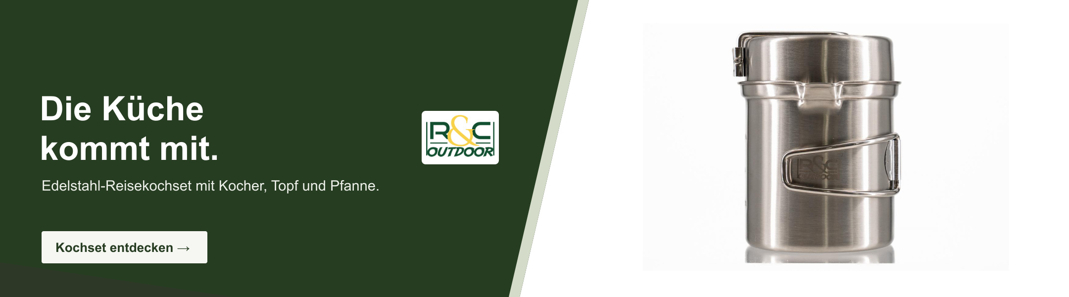 R&C Outdoor Edelstahl Reise Kochset R&C Outdoor Edelstahl Reise Kochset